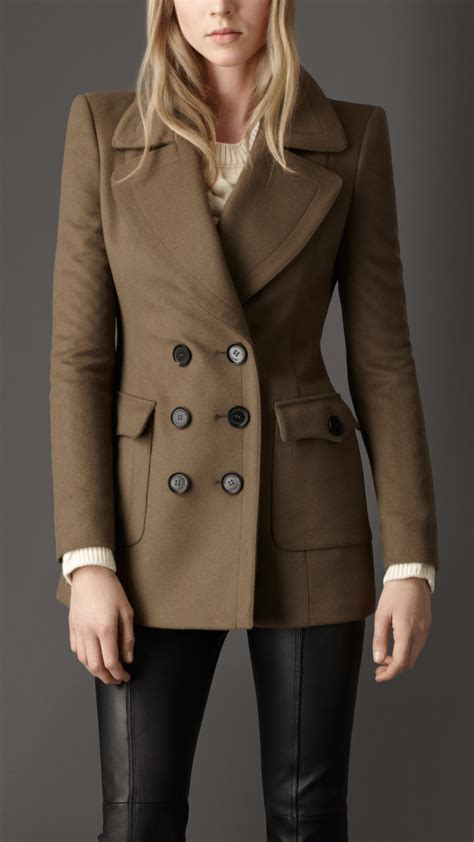 peacoat burberry|burberry peacoat women.